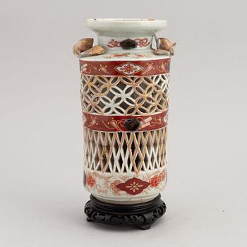 A Japanese vase and a bowl, 18th and 19th Century.