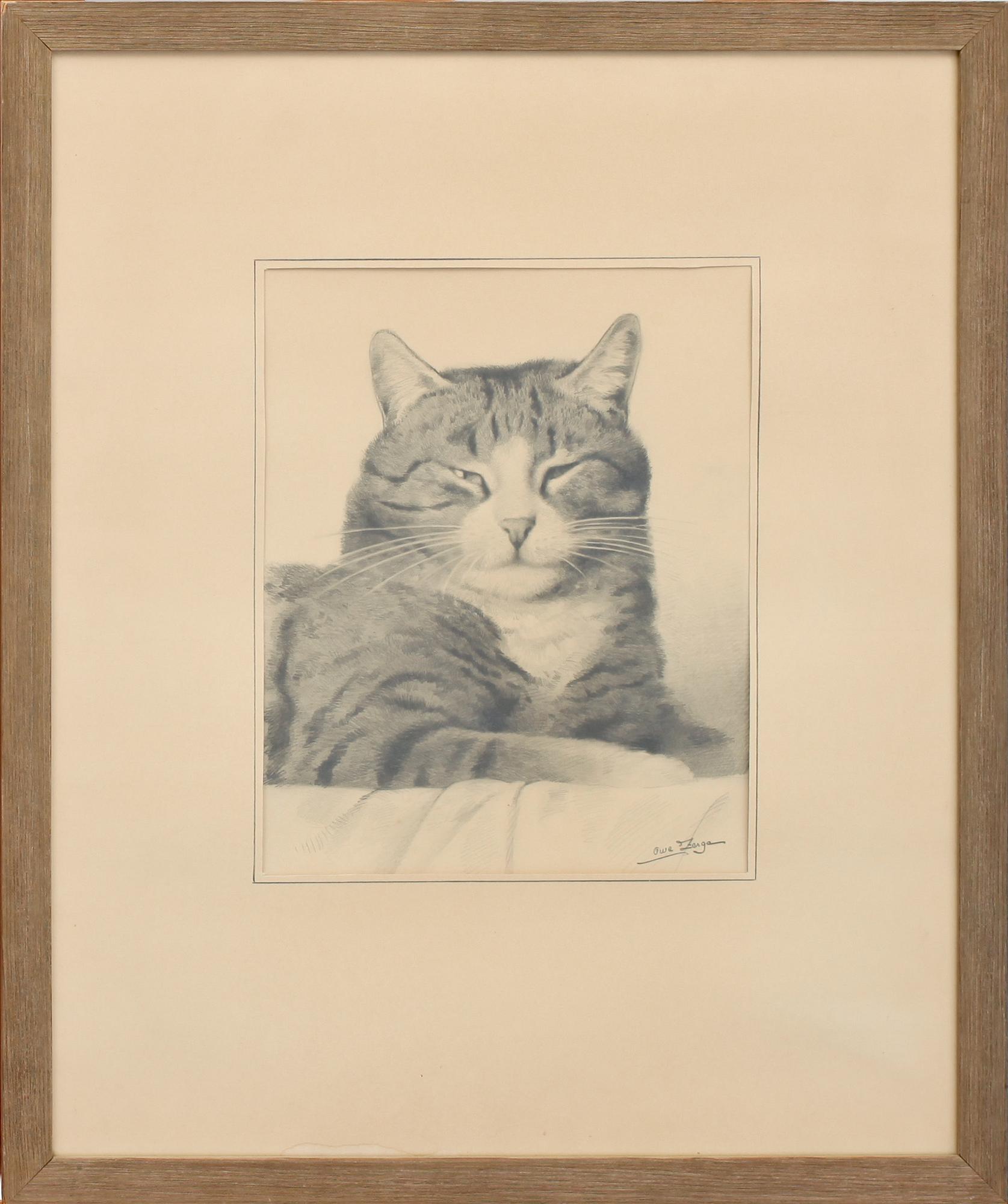 OWE ZERGE, blyerts, sign.