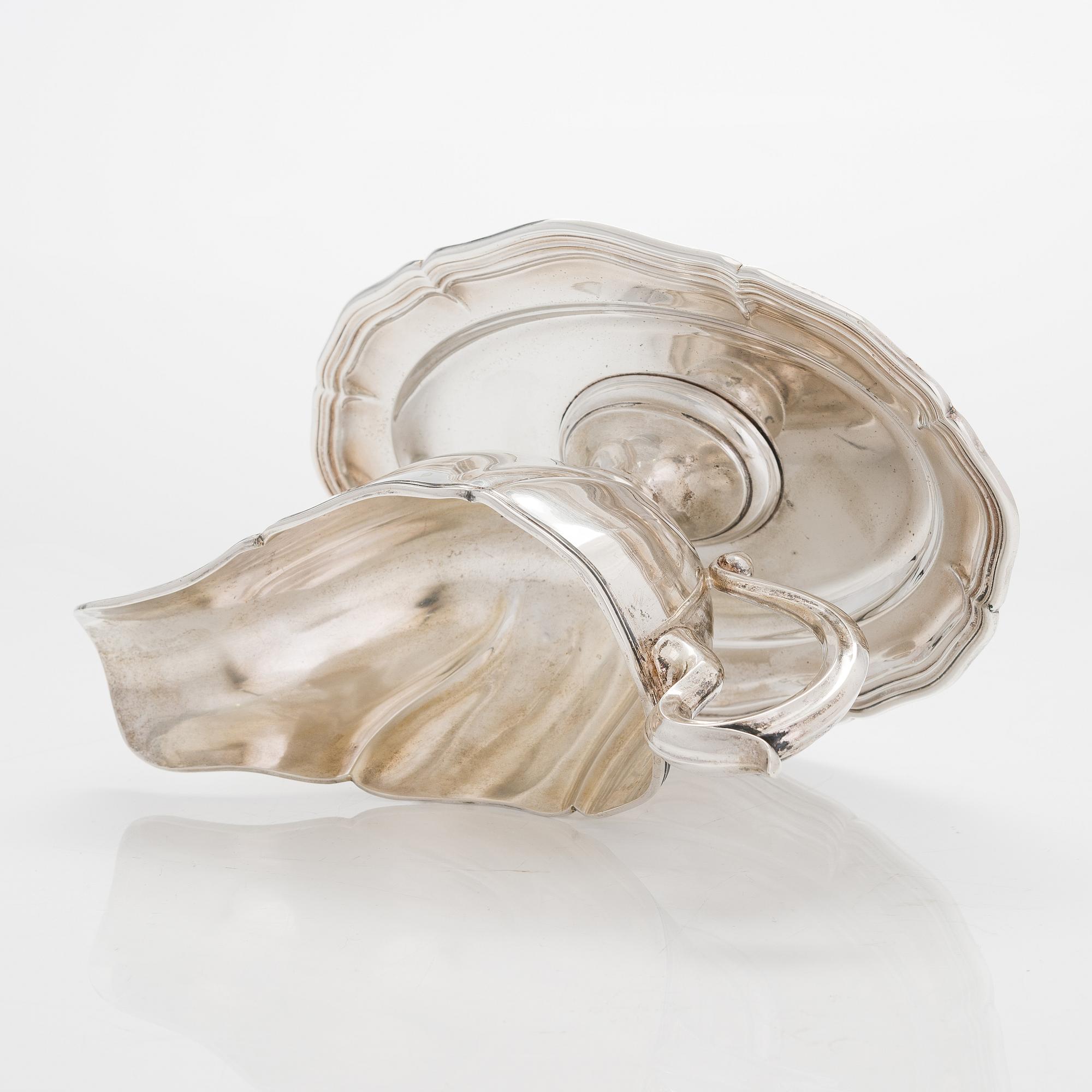 Såskanna, silver, Gebrüder Kühn, Schwäbisch Gmünd, Tyskland 1900-tal.