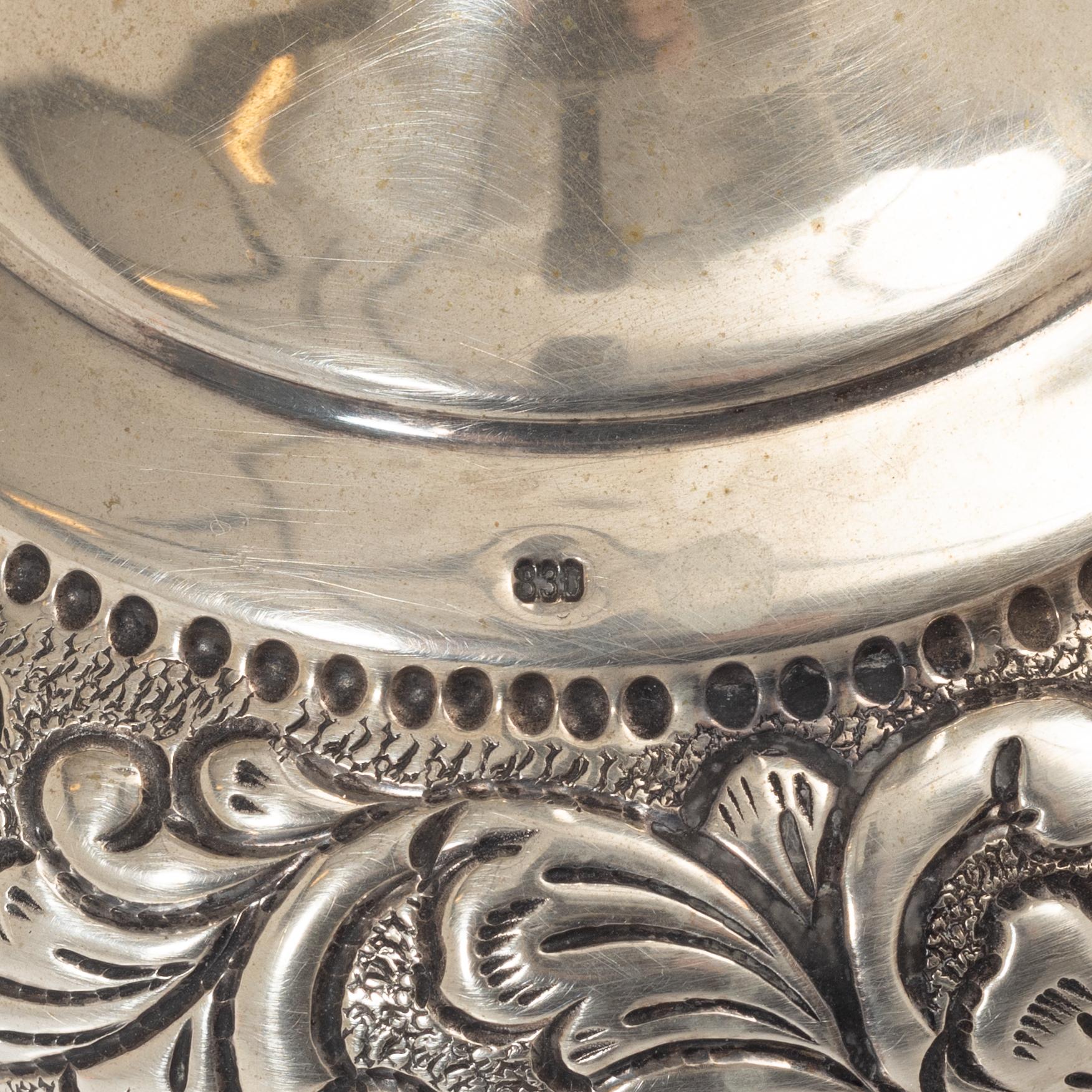 Ljusstakar, ett par, silver, 1900-tal.