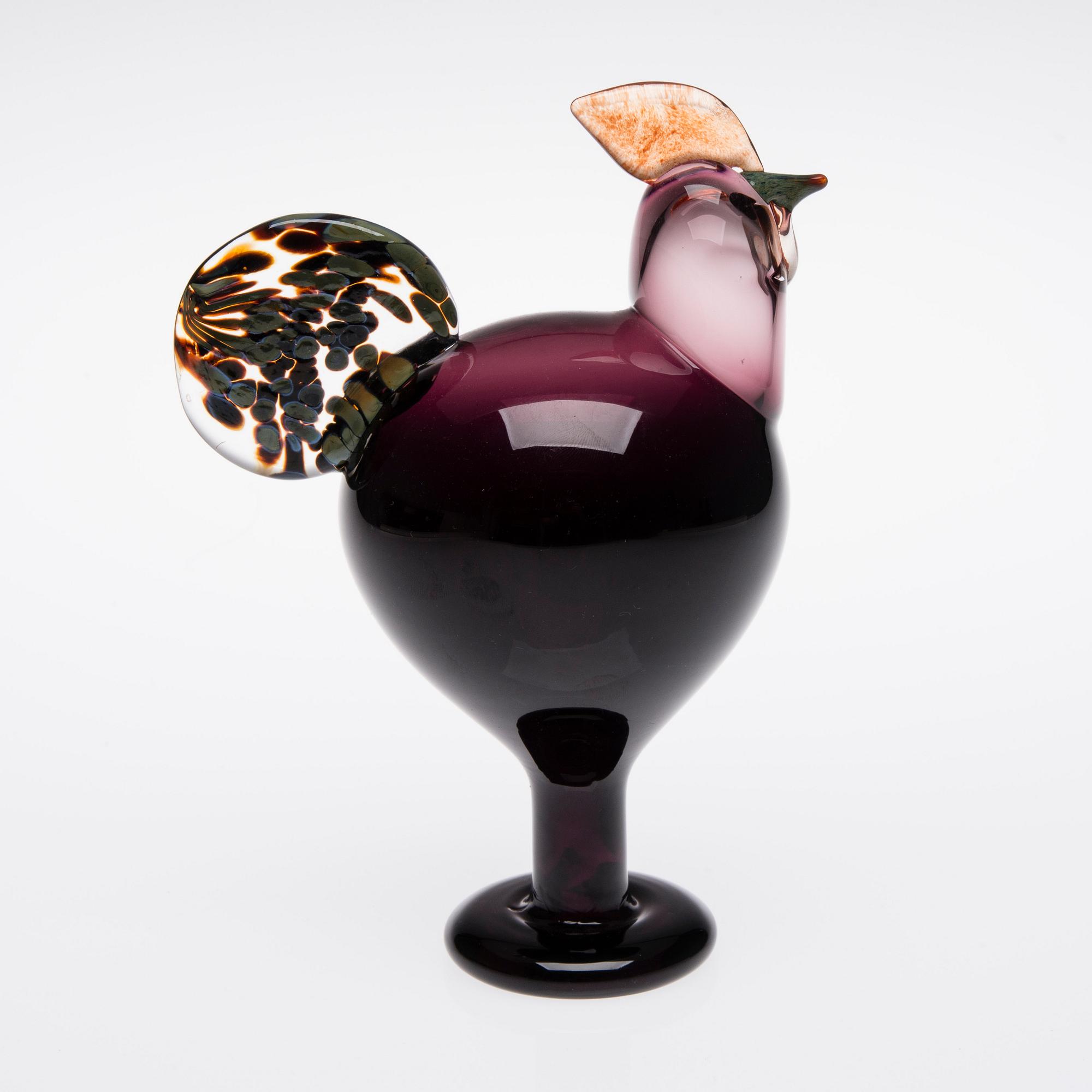 FIGURIN, glas, signerad O. Toikka Nuutajärvi, 1998.