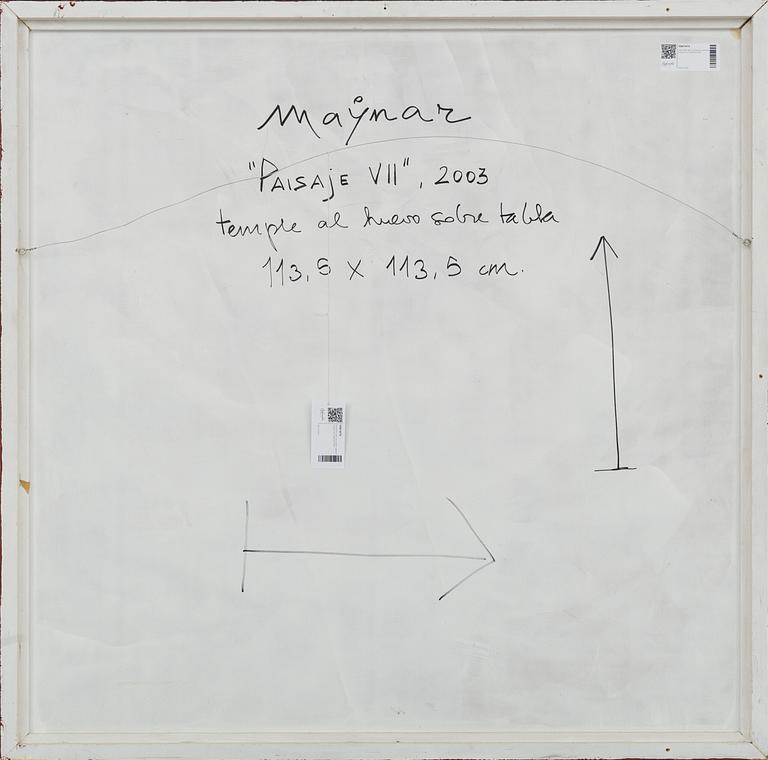 MAYNAR, acrylic on board, signed verso and dated 2003.