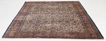 A semi antique Keshan "Dabir" carpet, central Persia, c. 348 x 229 cm.
