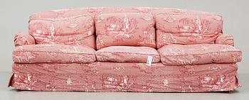 SOFFA samt FÅTÖLJ, Howardmodell, 1900-tal.