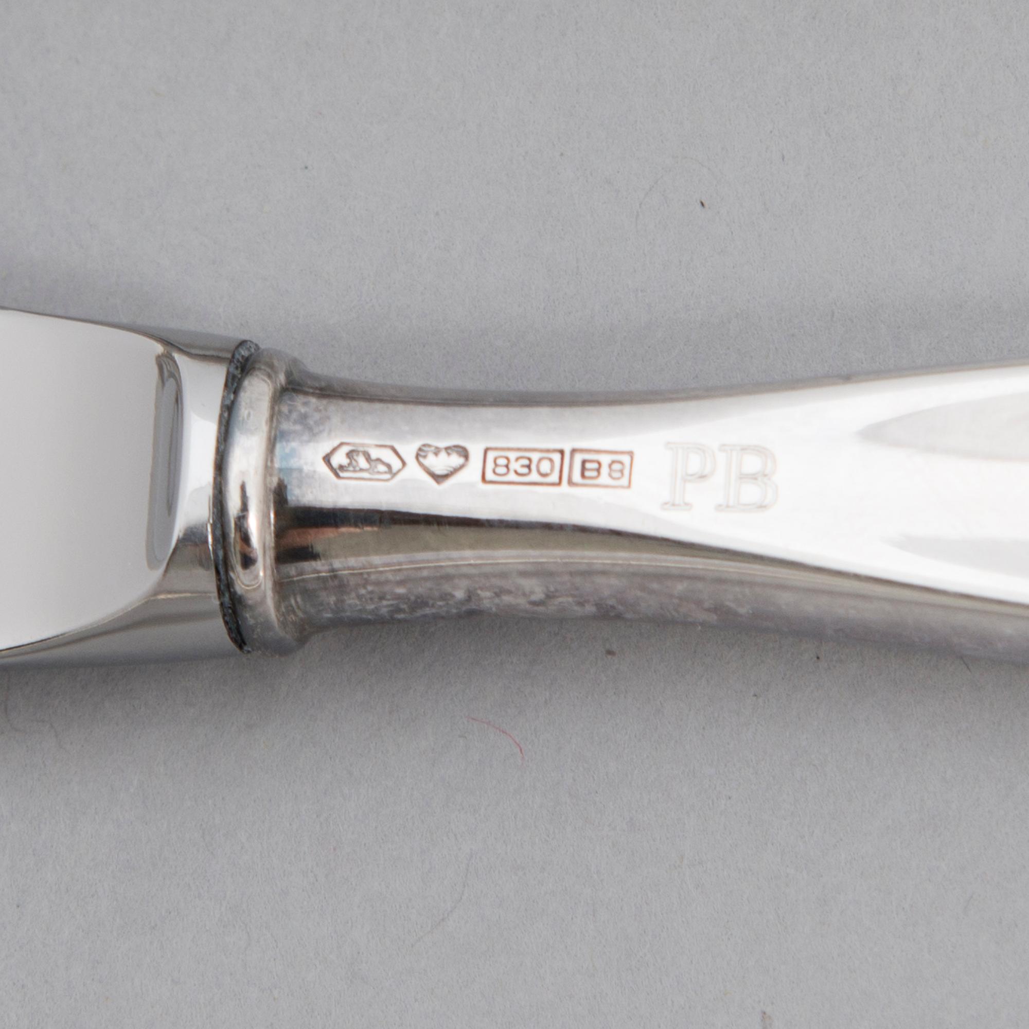 TAPIO WIRKKALA, ATERINSARJA, 138 kpl, "Tapio", hopeaa, Kultakeskus, Hämeenlinna n. 1980.