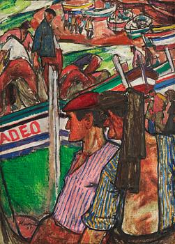 480. Eerik Haamer, Motif from the fishing village of Nazaré, Portugal.