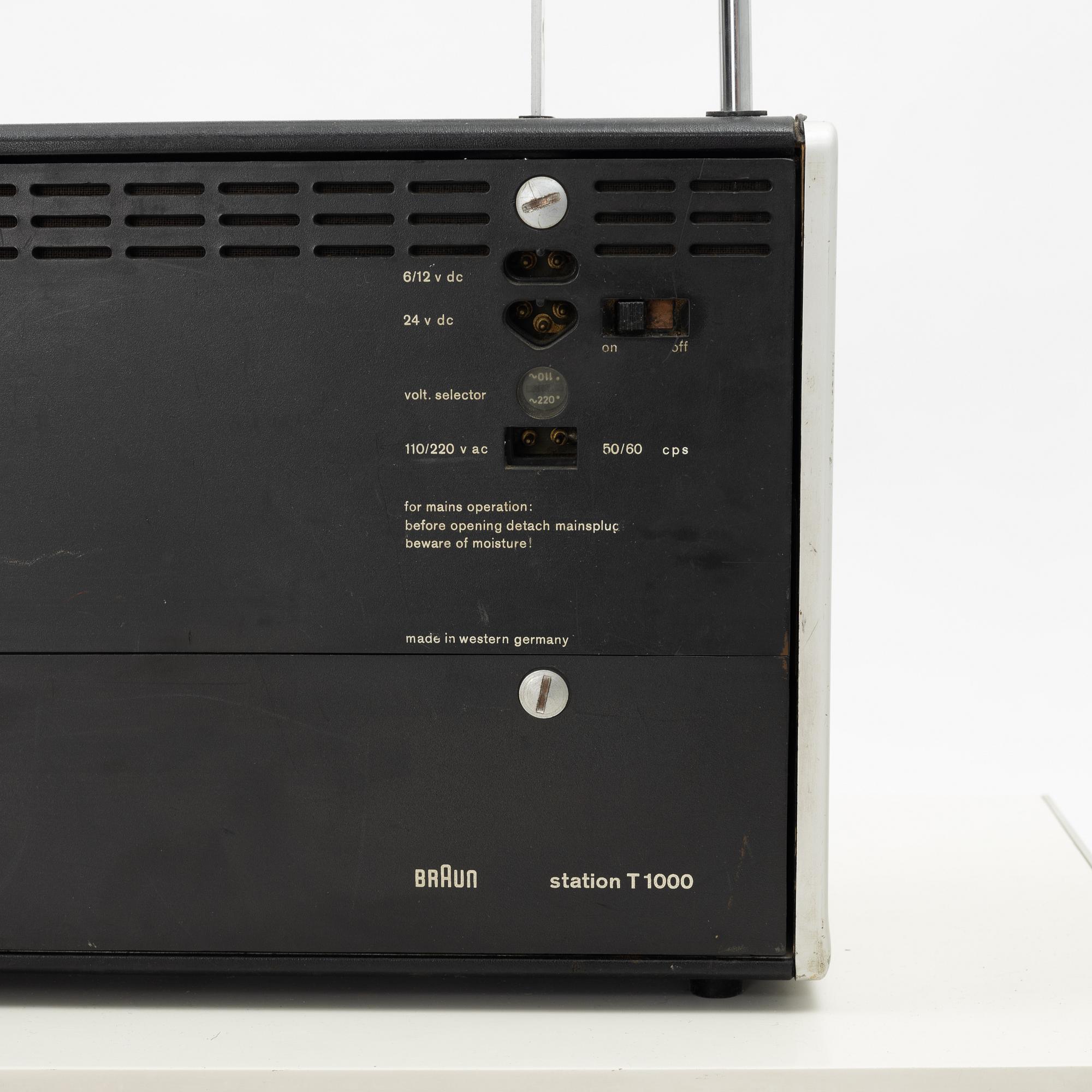 Dieter Rams, stereo receiver, model 'RCS 9-S' and speakers model 'L450/2', Braun, Germany, designed in 1961.