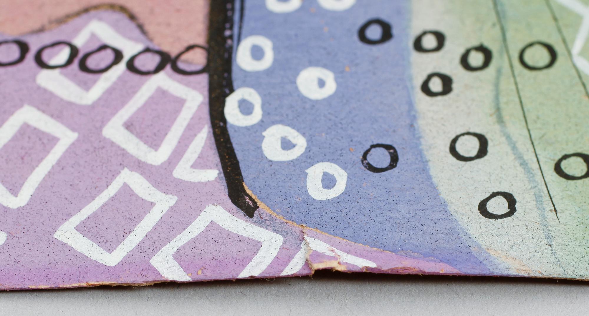 ALY BEN SALEM, gouache, signerad, 27 x 22 cm.