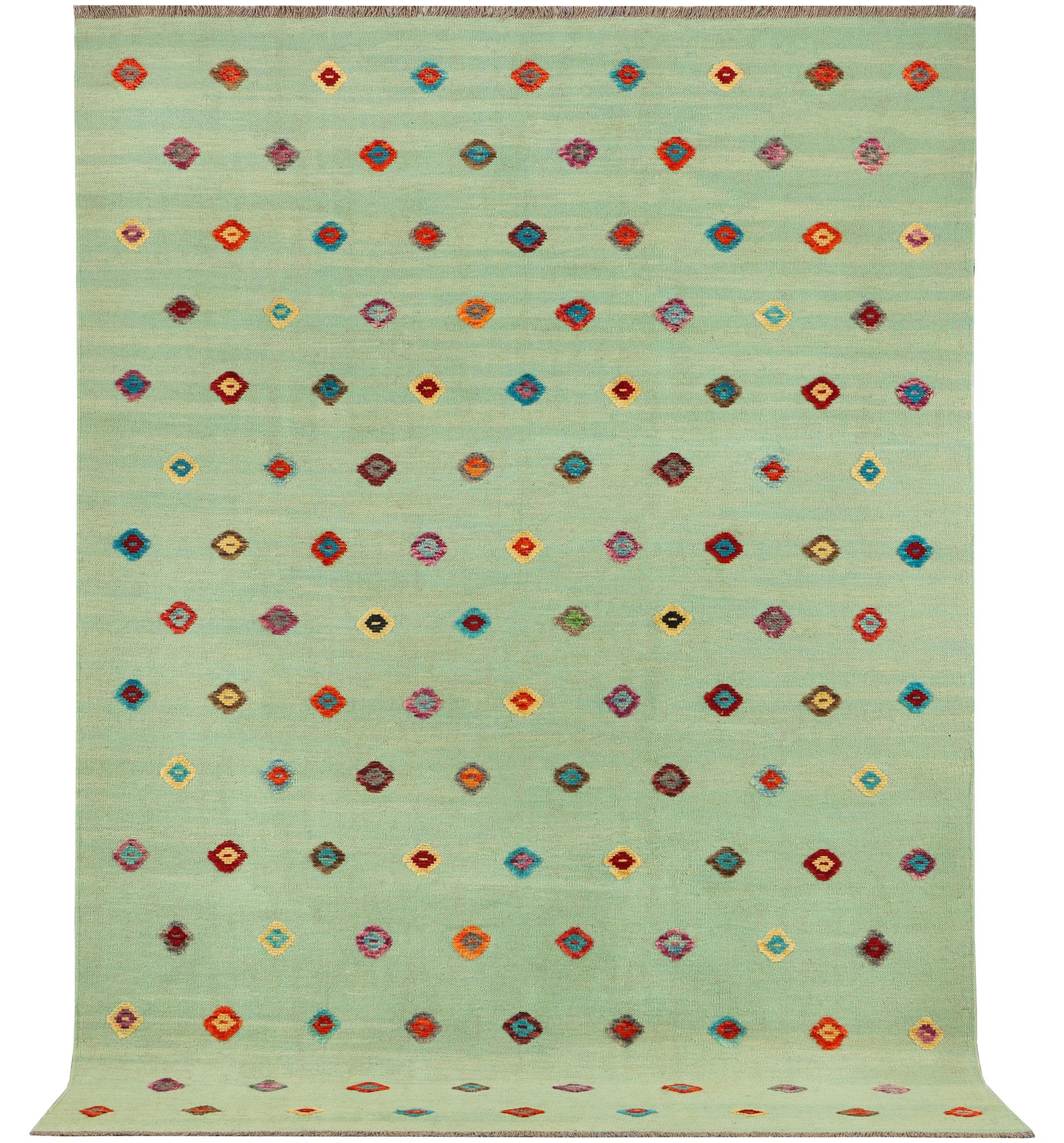 An Afghan kelim rug, c. 292 x 204 cm.