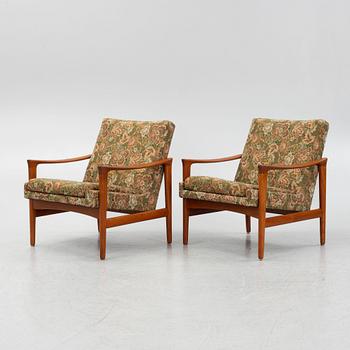 A pair of easy chairs, Bröderna Andersson, 1950's/60's.