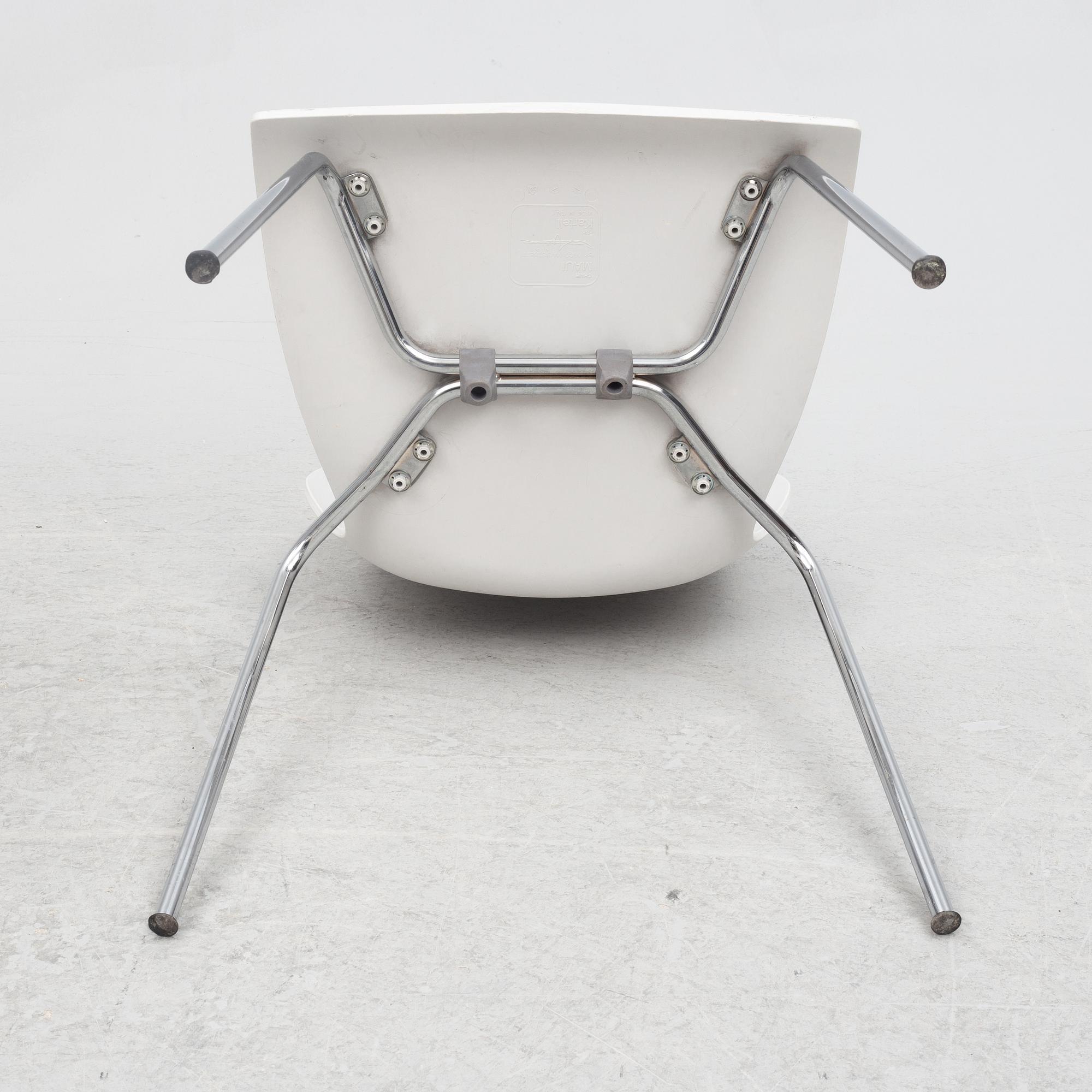 Vico Magistretti, twelve "Maui" chairs, Kartell.
