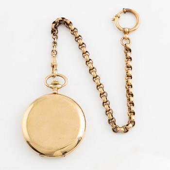 Mildia, 14K gold, pocket watch, 50,5 mm.