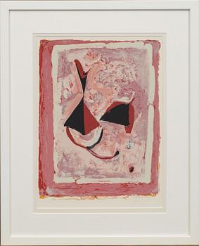 MARINO MARINI, litograph in color, signed in print, 1960.