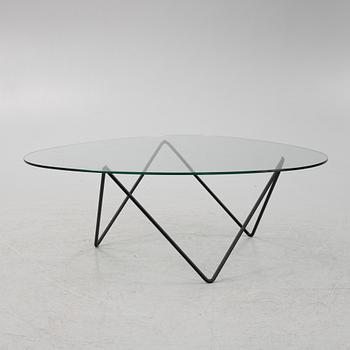 Corsini & Millet, a steel and glass 'Pedrera' coffee table from Gubi.