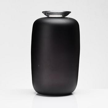 Anne Nilsson, a glass vase with cover, Kosta Boda, Sweden, limited ed 2/30.