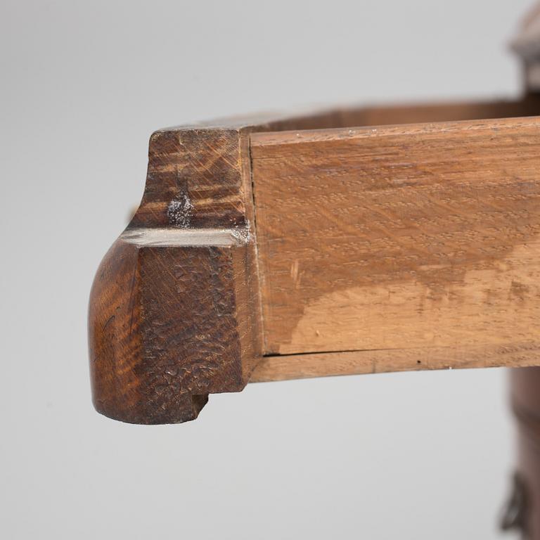 A NORTHERN EUROPEAN OAK SECRETAIRE, second half of the 18th century.