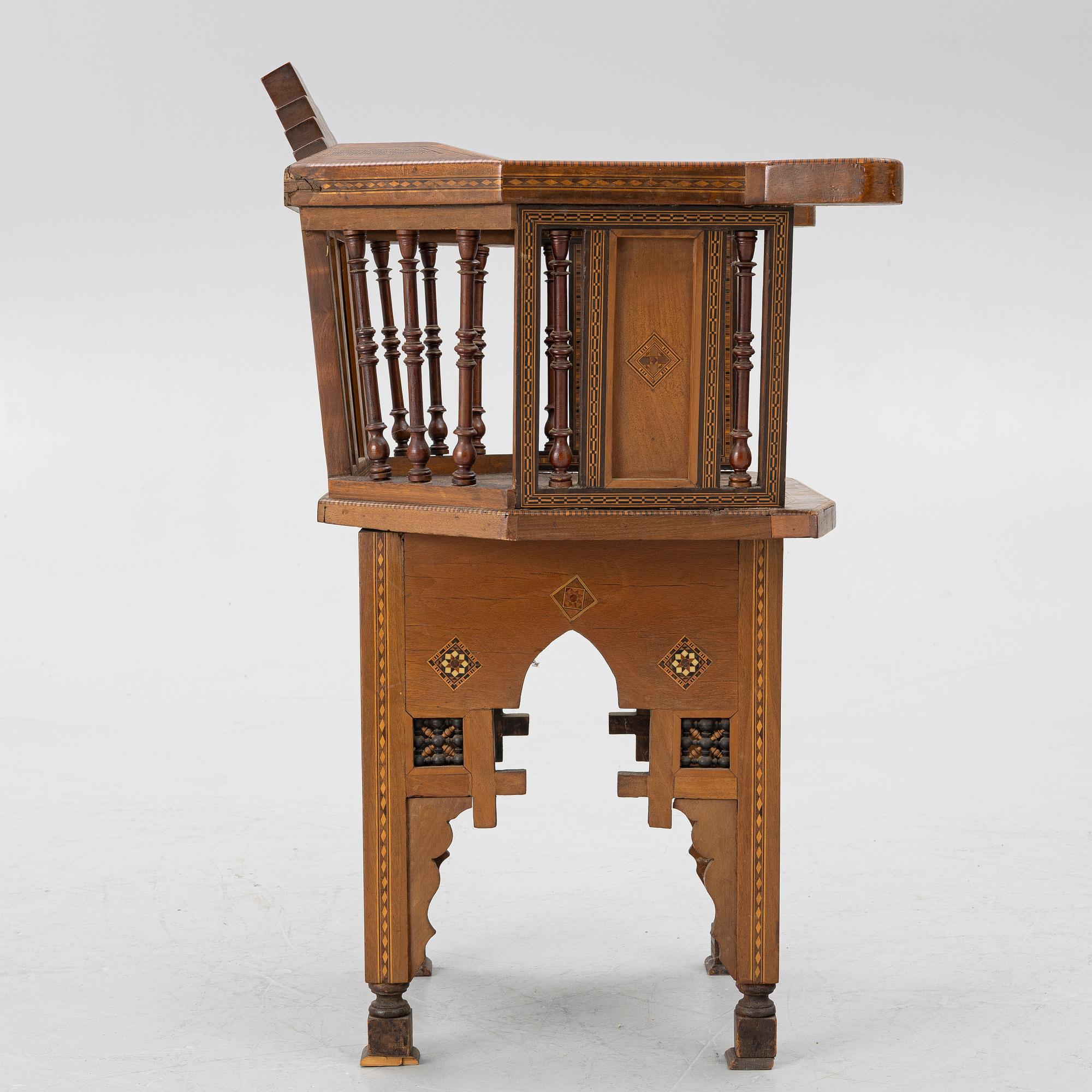 Armchair, oriental, first half of the 20th century.
