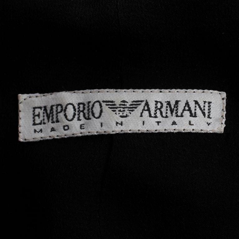 EMPORIO ARMANI, a black sequin jacket.