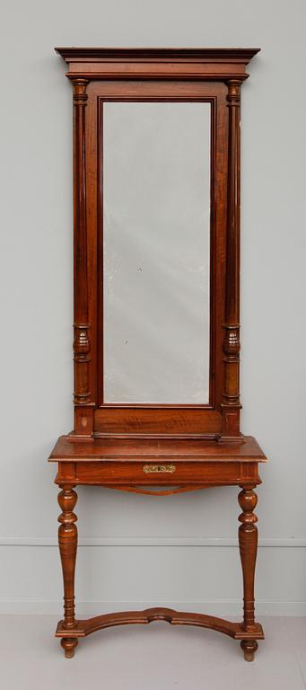SPEGEL MED KONSOLBORD, sekelskiftet 1900.