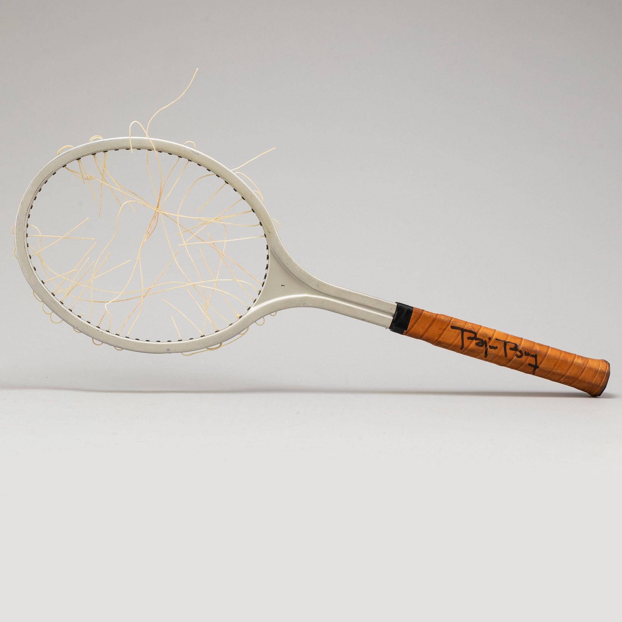 BJÖRN BORG, a personal  Browning aluminum test tennisracket, 1978-79.
