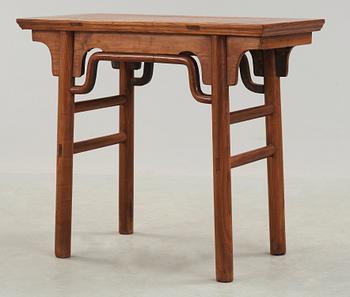 A softwood table, Qing dynasty (1662-1912).