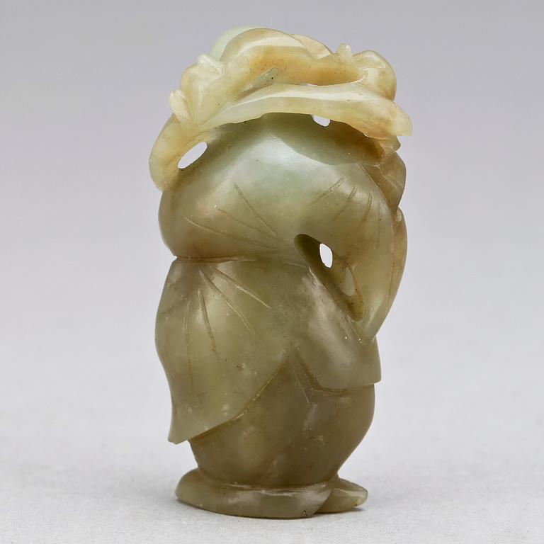 SKULPTUR, Jade, Kina, 1900-talets början.