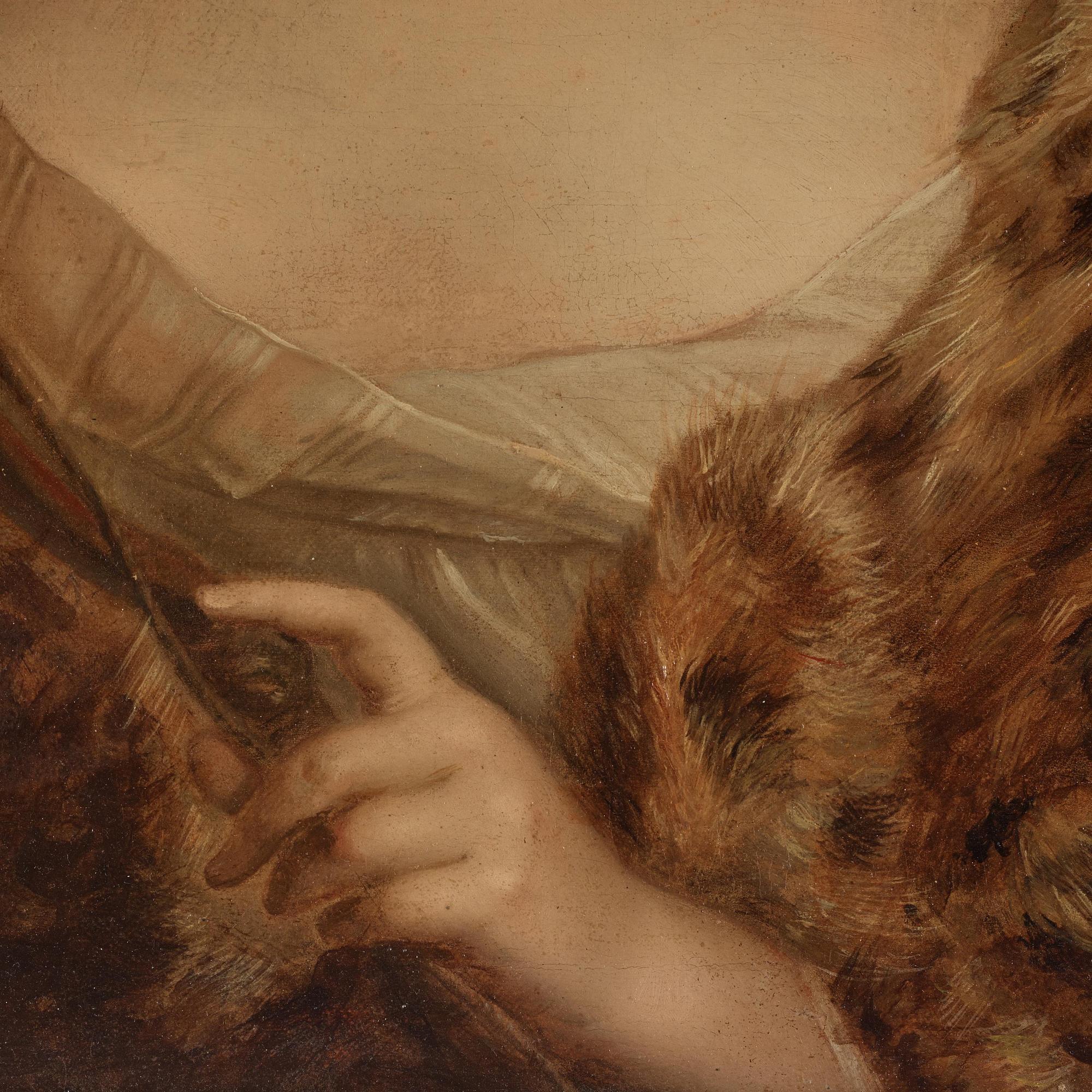 Jean-Marc Nattier, ateljéreplik/kopia, Charlotta Fredrika ”Lotta” Sparre (1719-1795)  som Diana.