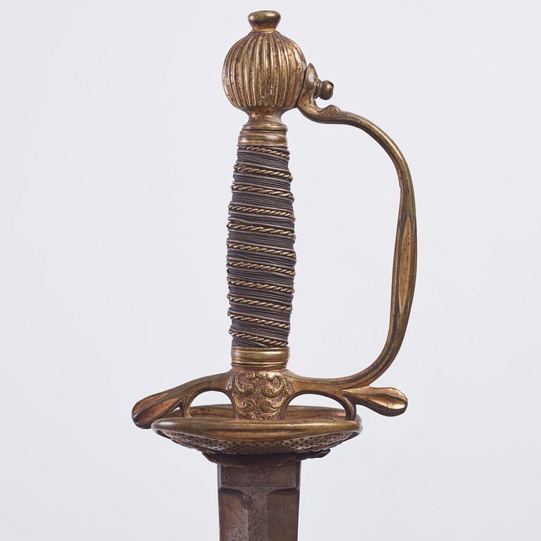 A Swedish infantry officer's sword from around the year 1800.