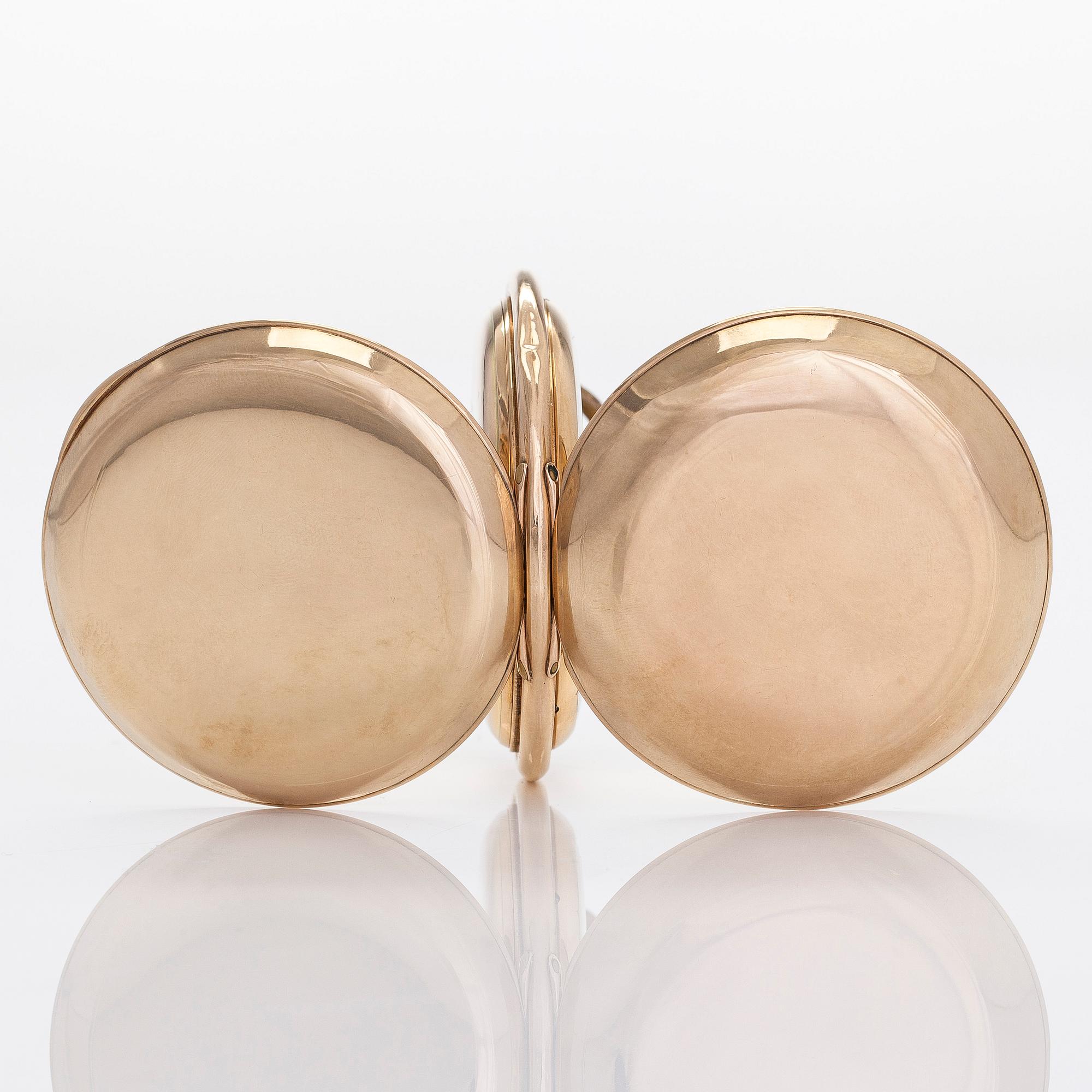 Système Glashütte, fickur, savonett, 60 mm.