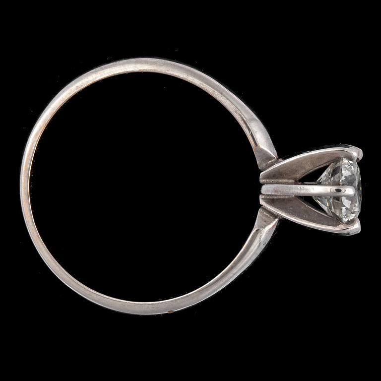 A brilliant cut diamond ring, app. 1.15 cts.
