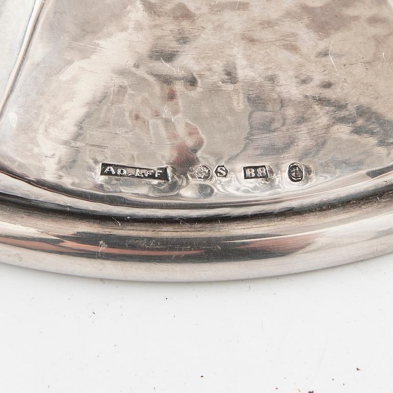 Carl Söderqvist footed bowl, silver Gothenburg 1928.