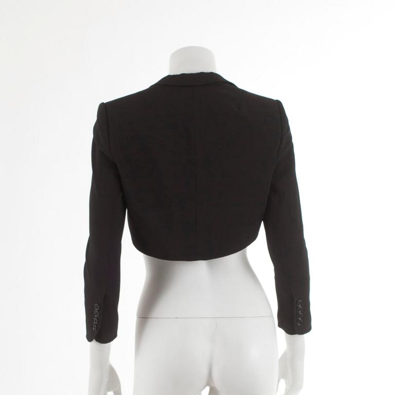 DOLCE & GABBANA, a black bolero. Size italian 40.