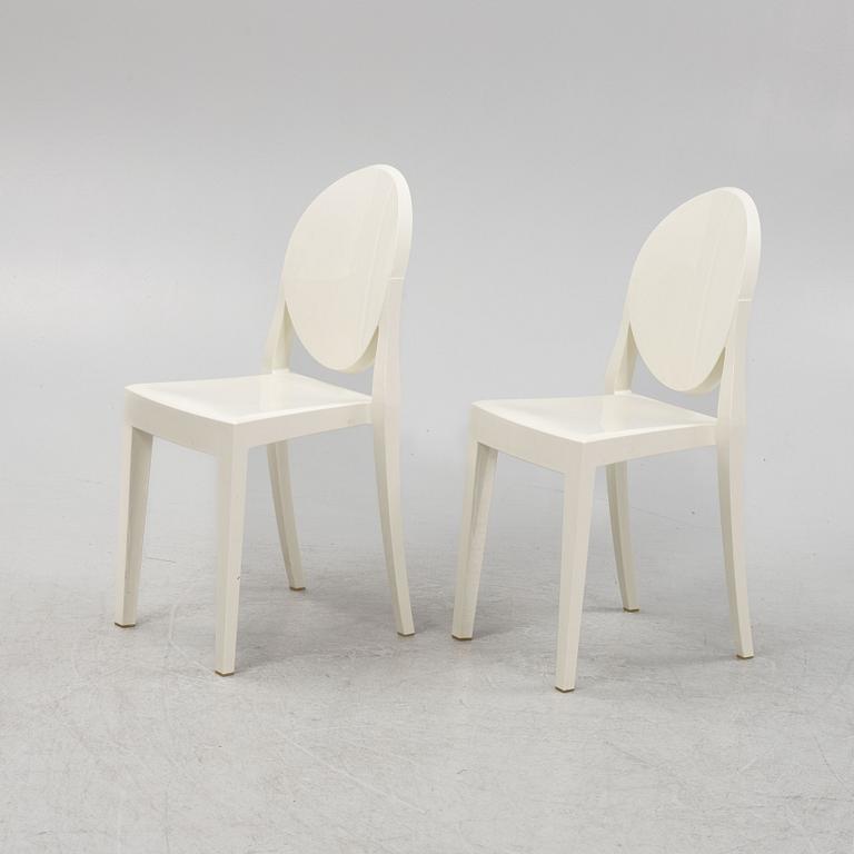 Philippe Starck, a pair of 'Victoria Ghost' chairs, Kartell.