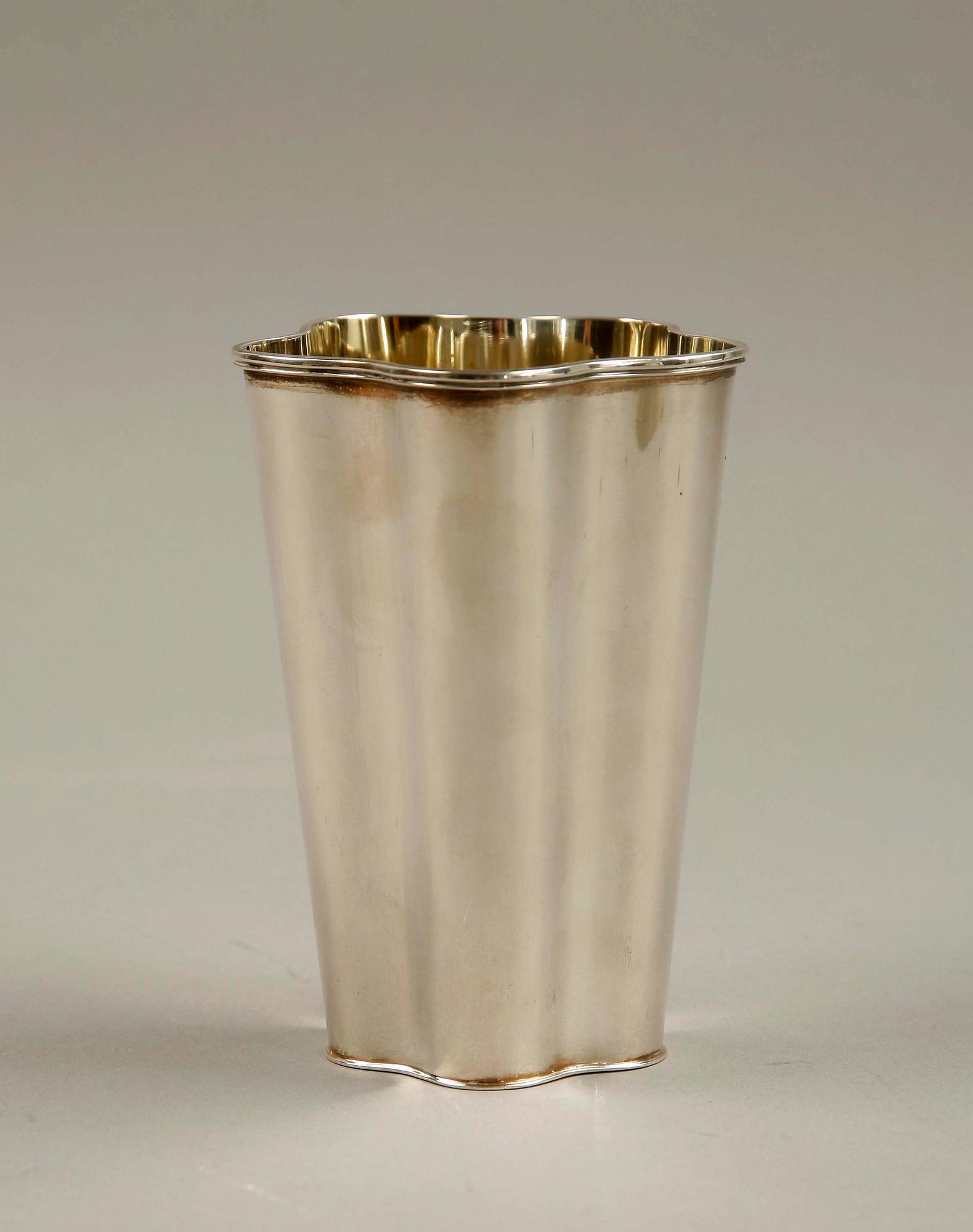 BÄGARE, sterlingssilver, Vera Ferngren, CG Hallberg, 1959. Ca 165 gr.