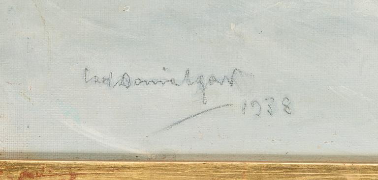 Carl Otto Danielson, oil on canvas laid on board, signed and dated 1938.