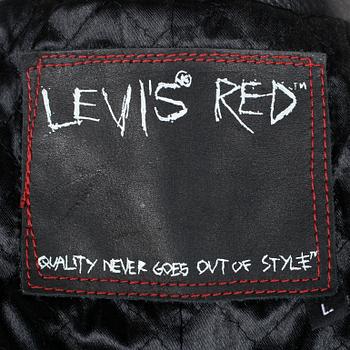 LEVI´S RED, leather jacket, size L.