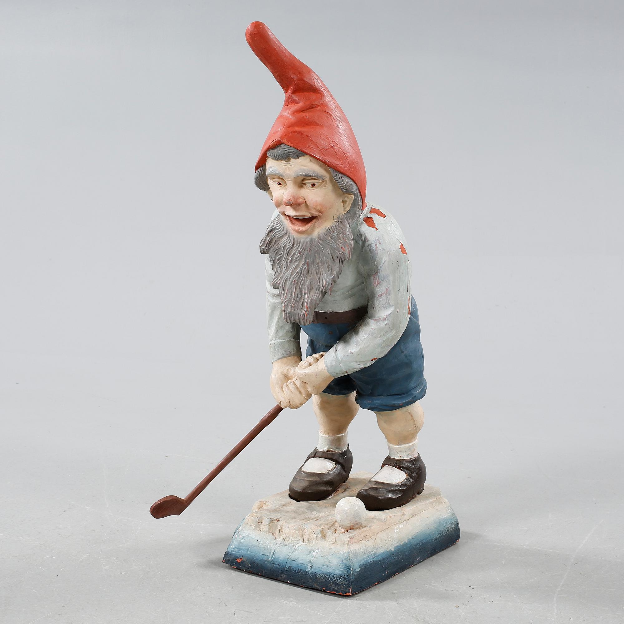 A golf playing elf, second half of the 20th century.