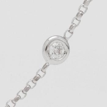 COLLIER med briljantslipade diamanter. Totalt ca 1.10ct.