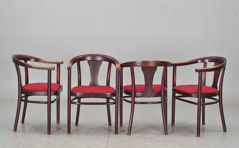 KARMSTOLAR, 4 st Thonet, 1900-talets första hälft.