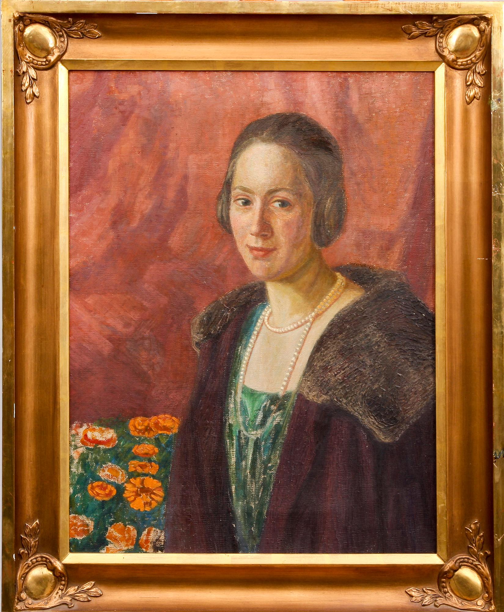 OKÄND KONSTNÄR, olja på duk, ej sign. 1900-talets första hälft.