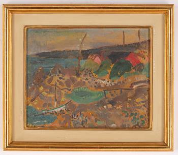 Sven X:et Erixson, gouache on paper, signed and dated -48.