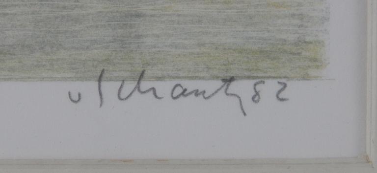 VON SCHANTZ, PHILIP. Färglitografi, sign o numr 152/170.