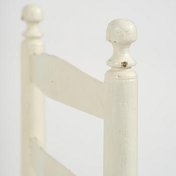 A set of three Gustavian ladderback chairs, late 18th/ early 19th century.