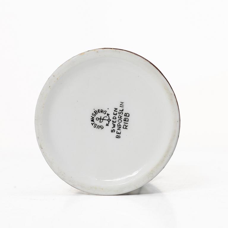 Stig Lindberg, Coffee service, 16 pieces, porcelain, “Spisa Ribb”, Gustavsberg.