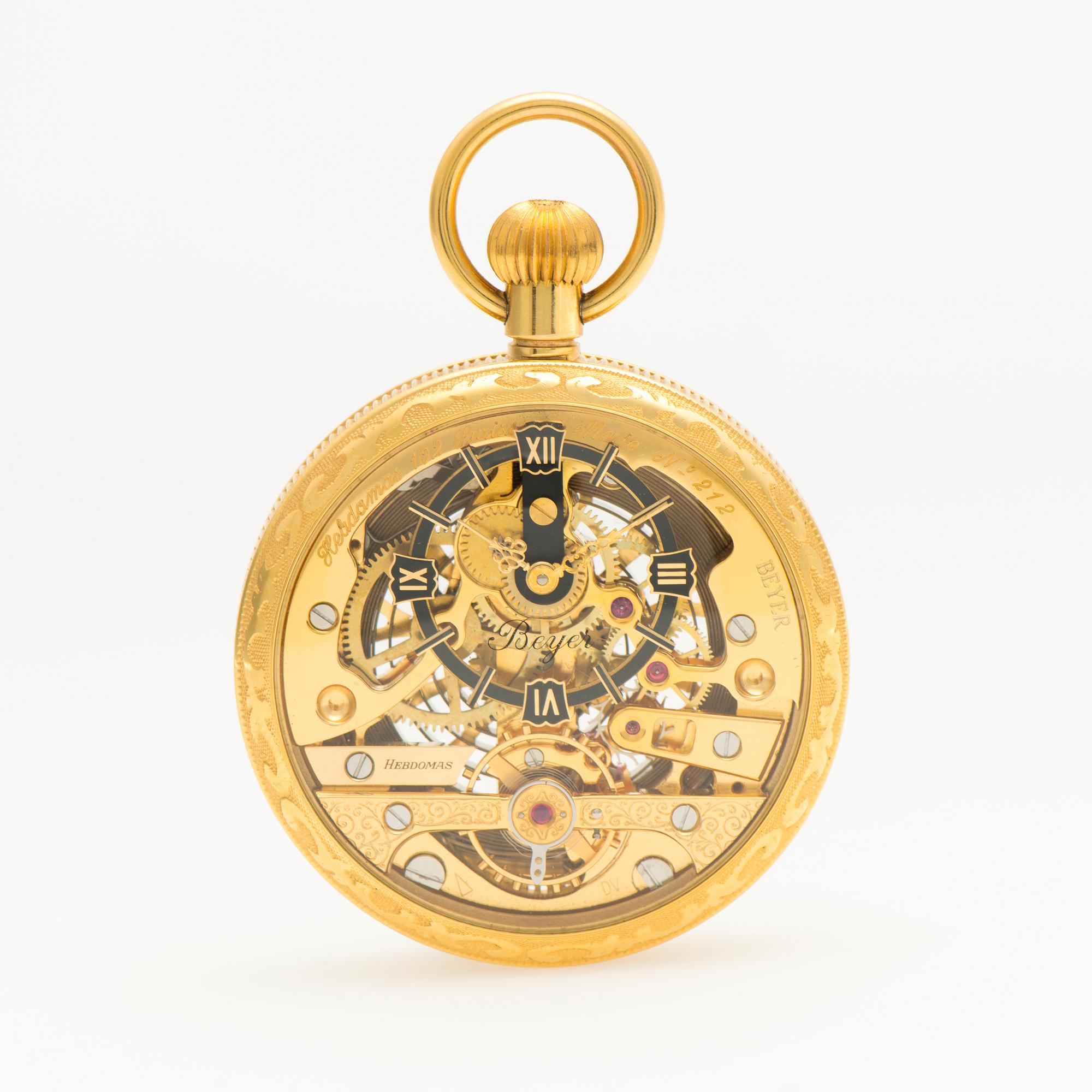 HEBDOMAS, 8 days, taskukello, 50 mm.