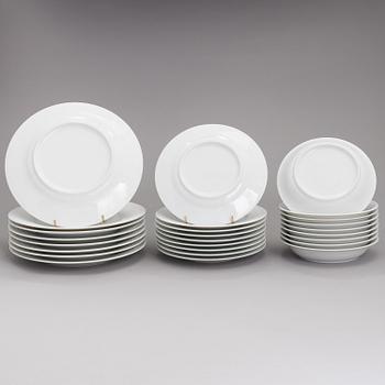 HERMÈS, A 53-piece 'Egee' porcelain tableware set, early 2000s.