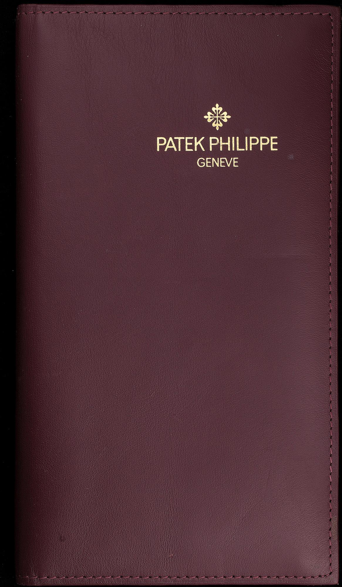 ARMBANSDUR, herr, Patek Philippe, 18K vitguld, original läderarmband. Certifikat, box. 2005.