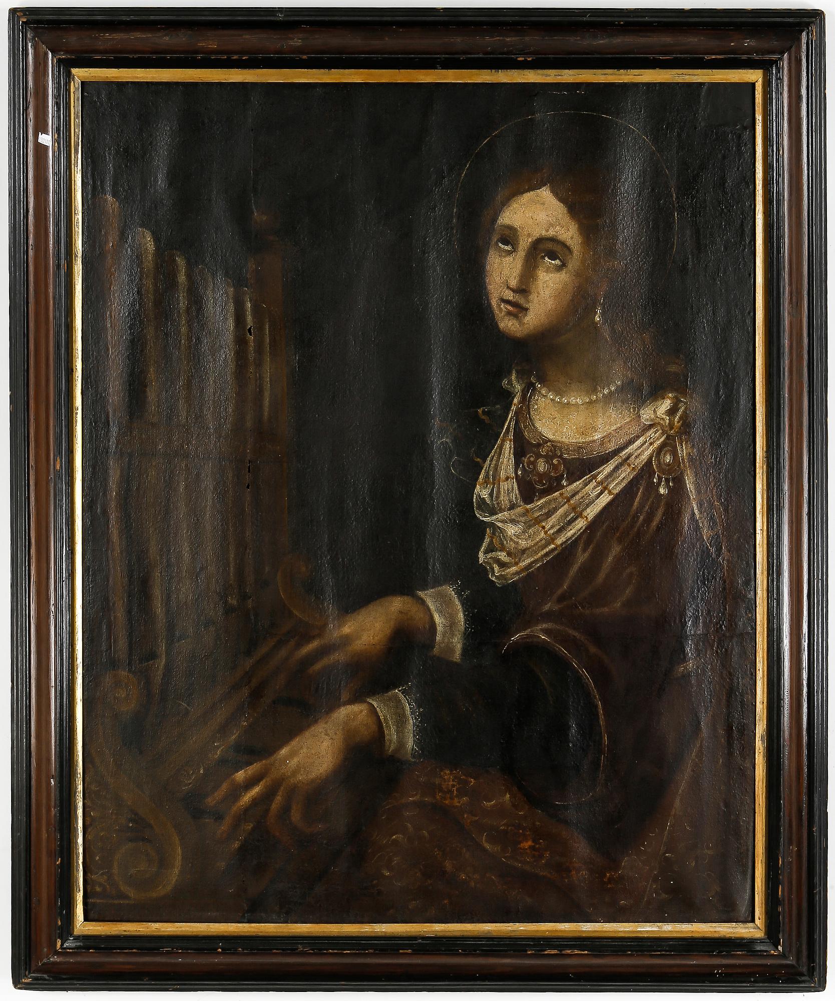 OKÄND KONSTNÄR, olja på duk, 1700-tal.