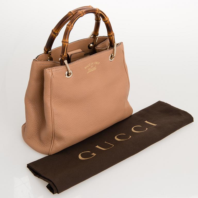 GUCCI, väska, "Small Bamboo leather shopper".