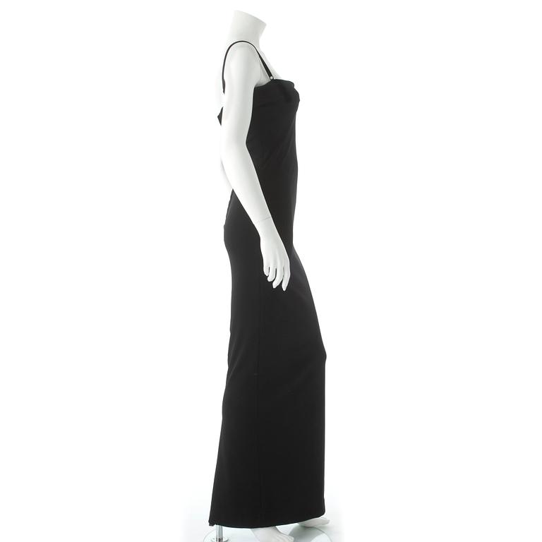 DOLCE & GABBANA, a black evening dress. Size 40.